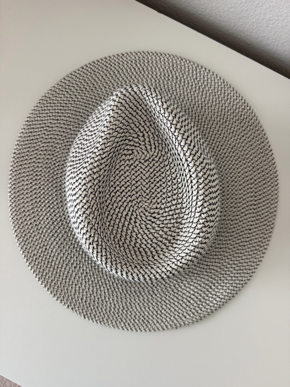 Wallaroo Charlie Wide Brim Fedora Sun Hat Packable Ivory Black Boho Resort Vacay - Picture 11 of 11